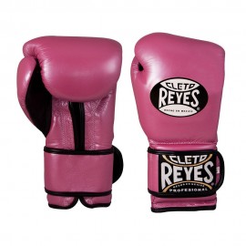 Guantes de Entrenamiento con Velcro Cleto Reyes Rosa 12 oz - Envío Gratuito