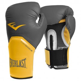 Guantes de Entrenamiento Everlast Elite Gris con Amarillo 12 oz - Envío Gratuito