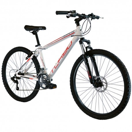Bicileta de Montaña Turbo Deimos R26 21V Blanco con Rojo - Envío Gratuito