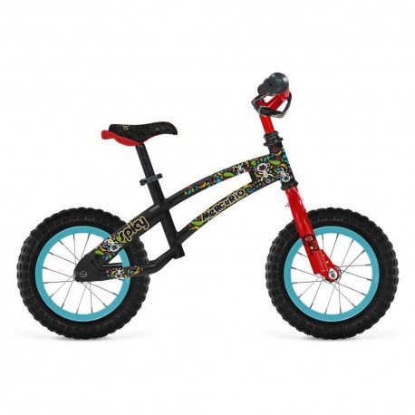Bicicleta Entrenadora Mercurio Spicy R12 Negro con Rojo Niño - Envío Gratuito